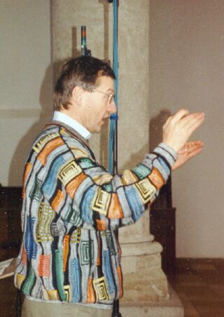 Berthold H&ouml;ps beim Einsingen