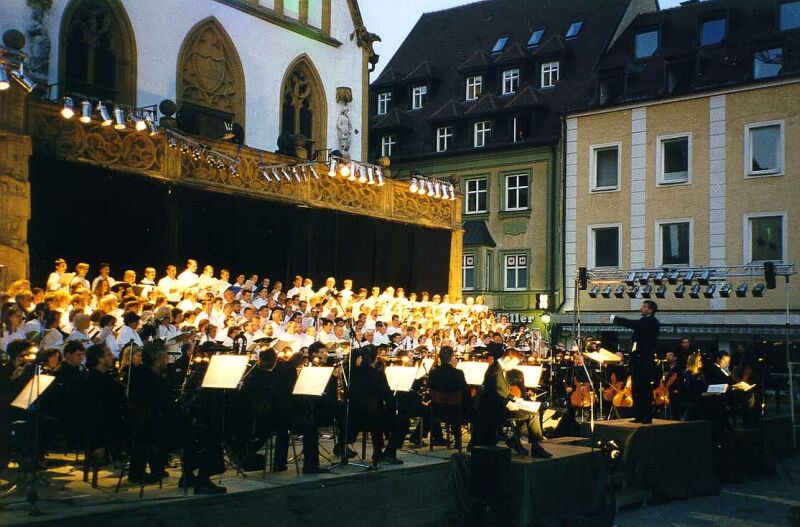 open air auf dem Marktplatz in Amberg